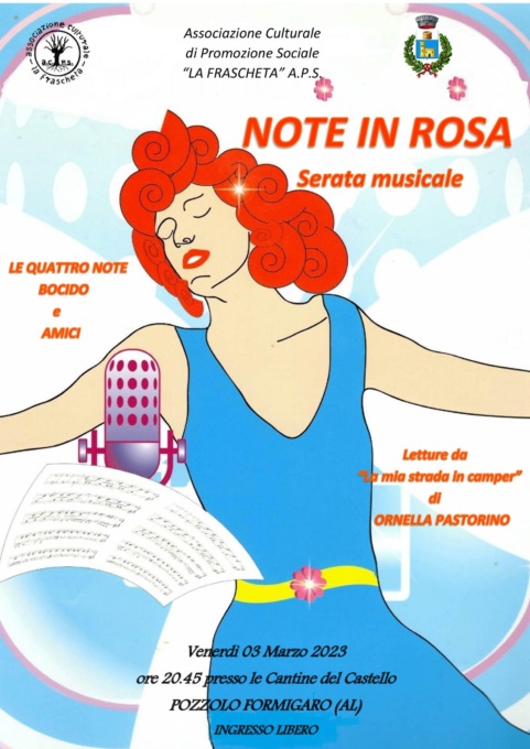 Pozzolo Formigaro, “Note in Rosa, una serata musicale dedicata alle donne