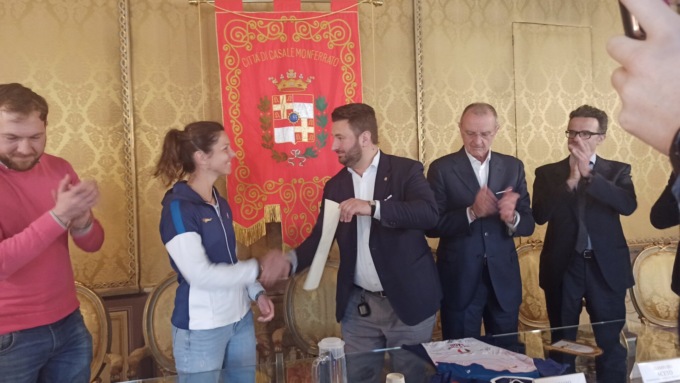 Medaglia d’oro della Città di Casale alle Campionesse d’Italia del tennis