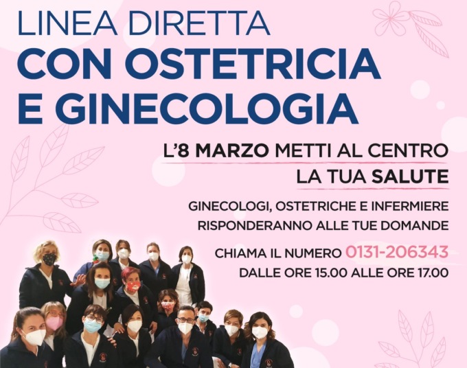 L’8 marzo linea diretta con il personale di Ostetricia e Ginecologia di Alessandria