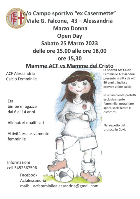Marzo Donna: sabato 25 la partita Mamme Acf vs. Mamme del quartiere Cristo