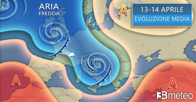 Meteo, tornano piogge, temporali, freddo tardivo e neve a quote basse anche al Nord