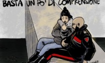 Il gesto eroico del carabiniere gentile diventa un'illustrazione per "Umanità illustrata"