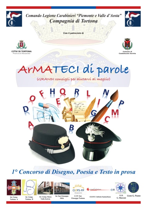 Tortona, sabato 15 aprile la premiazione degli studenti vincitori di “ArMAteci di parole”
