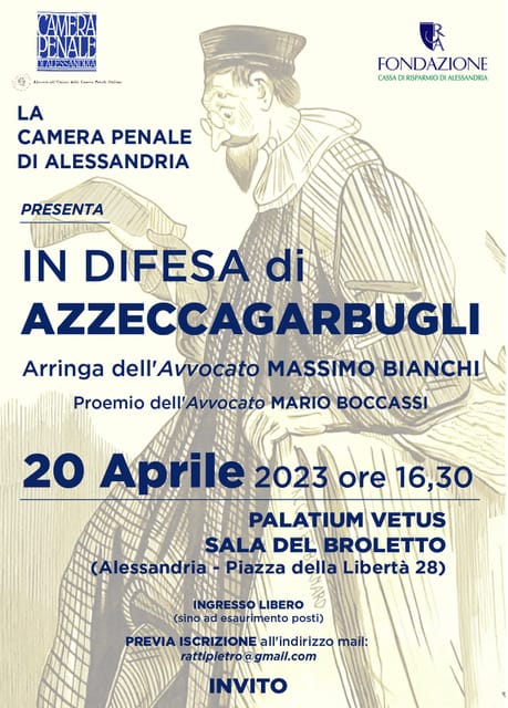“In difesa di Azzeccagarbugli”, promosso dalla Camera Penale di Alessandria