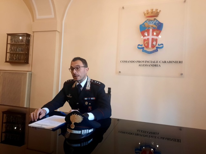 Conferenza stampa dei Carabinieri per un’operazione svolta a Tortona