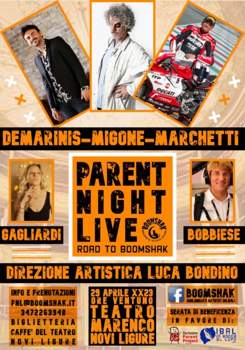 Arriva al Teatro Marenco di Novi Ligure la serata benefica “Parent Night Live”