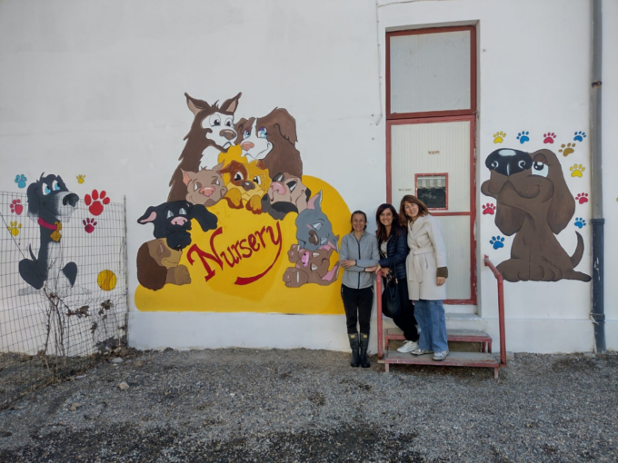 Gli studenti del Cellini realizzano un murales per il canile