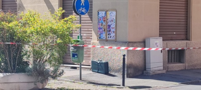 Alessandria, falso allarme per la valigia trovata in via Galilei