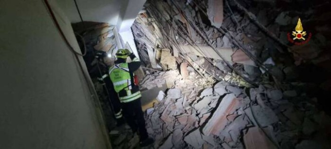 Genova, crollata palazzina a Moneglia, nessun ferito