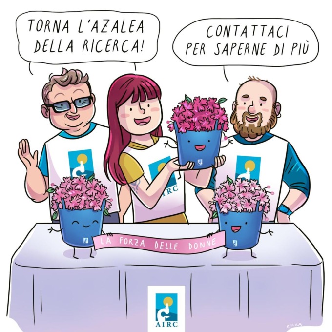 Ad Alessandria, torna l’azalea della ricerca per raccogliere fondi destinati all’AIRC 