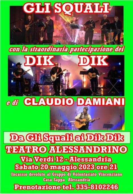 Al Teatro Alessandrino arrivano “Gli Squali”, insieme ai Dik Dik