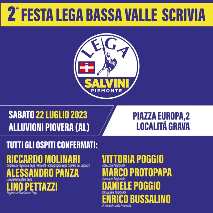 A Grava la seconda edizione della Festa della Lega della Bassa Valle Scrivia