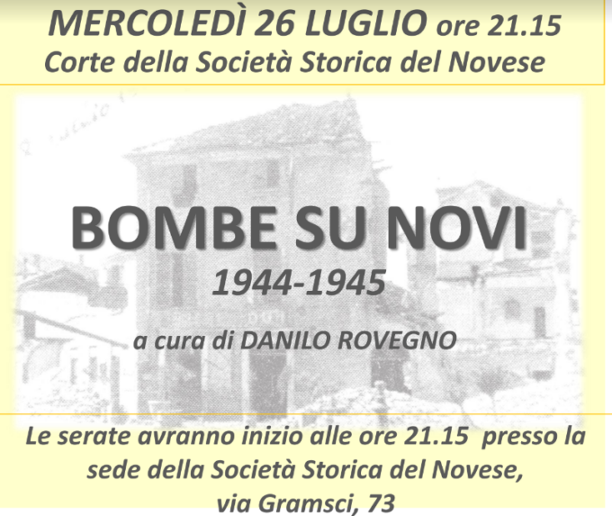 Doppio appuntamento con gli “Incontri Culturali” della Società Storica del Novese