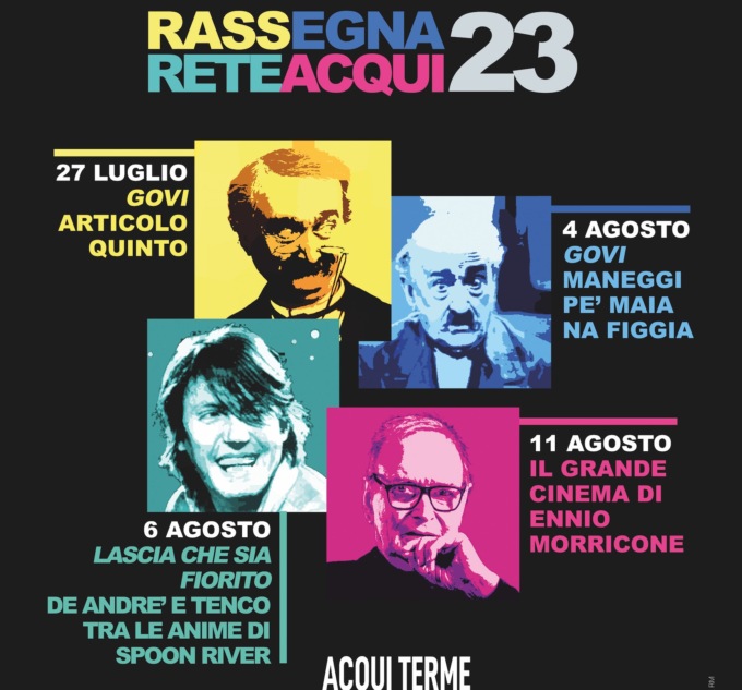 Al via la rassegna “ReteAcqui23” con uno spettacolo tratto dal repertorio di Gilberto Govi