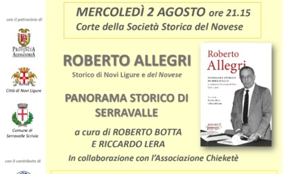 I prossimi appuntamenti con gli "Incontri Culturali della Società Storica del Novese" continuano mercoledì 2 e venerdì 4 agosto