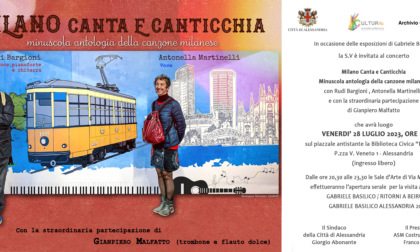 Alessandria, in scena il 28 luglio il concerto - spettacolo "Milano canta e canticchia"