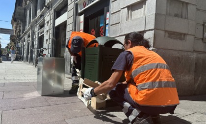 Manutenzione straordinaria dei cestini porta rifiuti in centro città