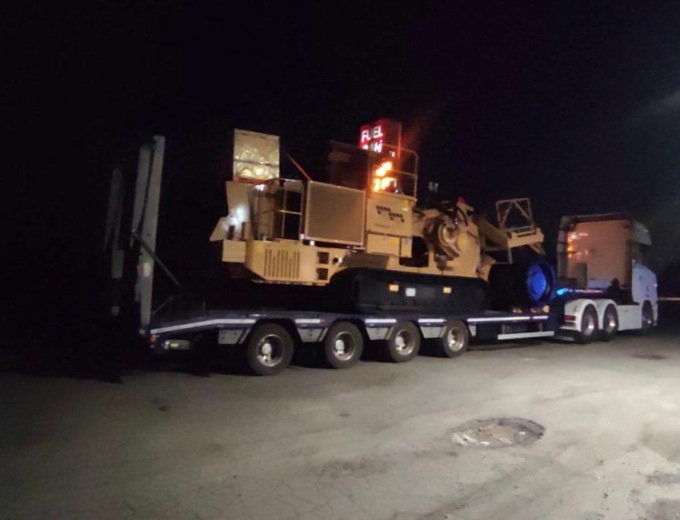 Trasporto eccezionale senza autorizzazione sulla SS30, sanzionato dalla Polizia