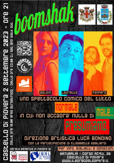 Boomshak23 Live, sabato 2 settembre torna il Festival solidale al Castello di Piovera