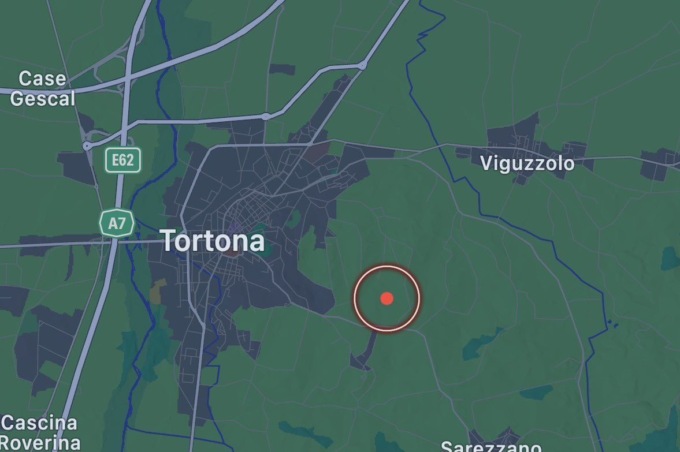 Tortona, avvertito terremoto di magnitudo 2.2 nella prima mattinata