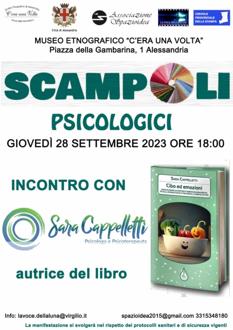 Alessandria, giovedì 28 alla Gambarina l’incontro “Scampoli”