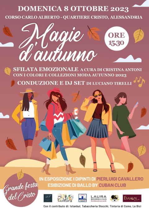 Domenica 8 ottobre sfilata emozionale al quartiere Cristo di Alessandria
