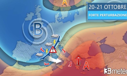 Meteo, in arrivo un'ondata di maltempo con nubifragi, forti venti e mareggiate