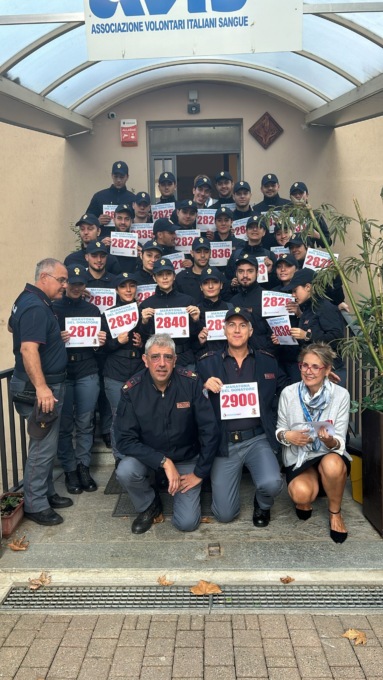 Donazione del sangue, tanti gli allievi della Scuola di Polizia che si sono recati all’Avis