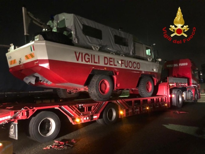 Maltempo in Toscana, partita una squadra dei Vigili del Fuoco di Alessandria in supporto al personale di Pistoia