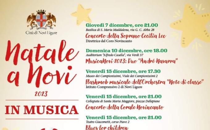 Natale in musica a Novi Ligure