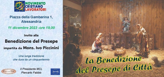 Alessandria, domani la benedizione del Presepe del Movimento Cristiano Lavoratori