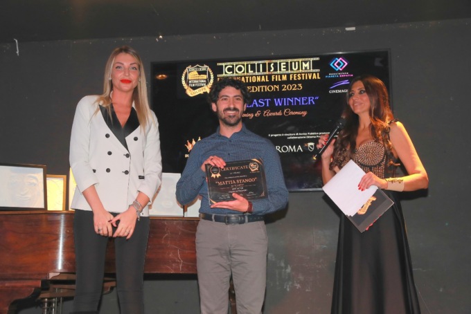 Il valenzano Mattia Stango premiato al Coliseum International Film Festival