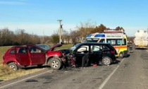 Violento scontro fra due auto a Carentino, deceduto un uomo di 55 anni