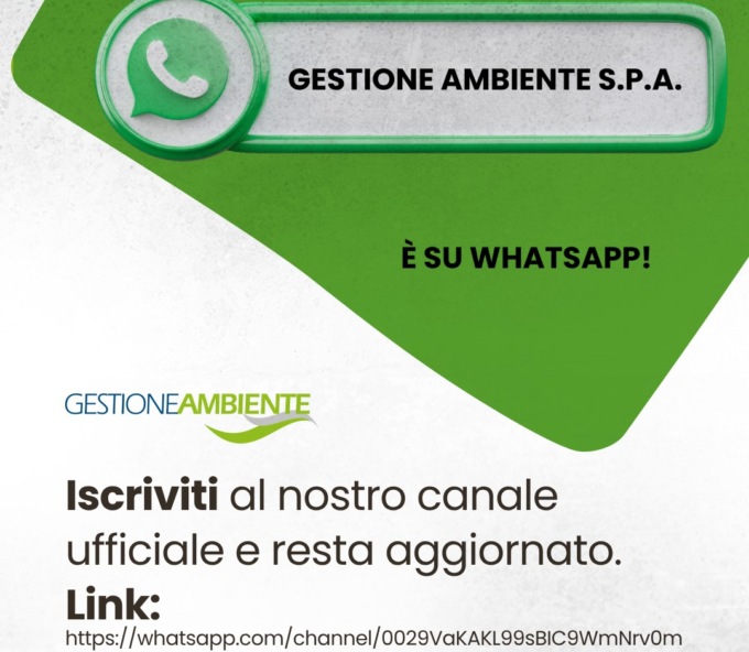 Gestione Ambiente: arriva il nuovo canale WhatsApp per una comunicazione più immediata