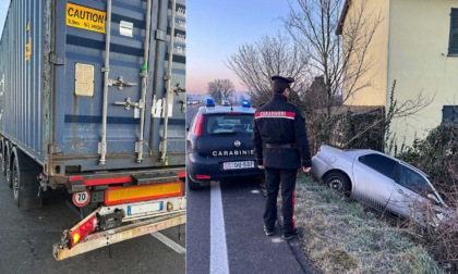 Castellar Ponzano, incidente stradale tra un autotreno e un’autovettura