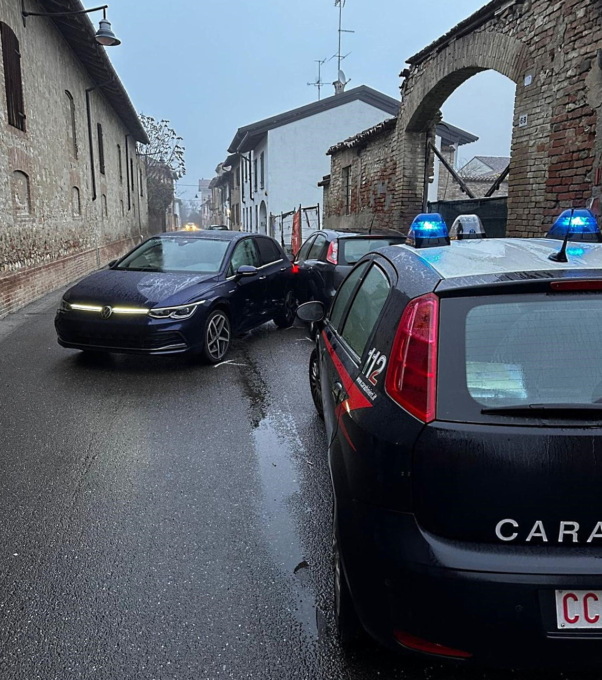Incidente stradale a Pontecurone: nessun ferito, sul posto i Carabinieri