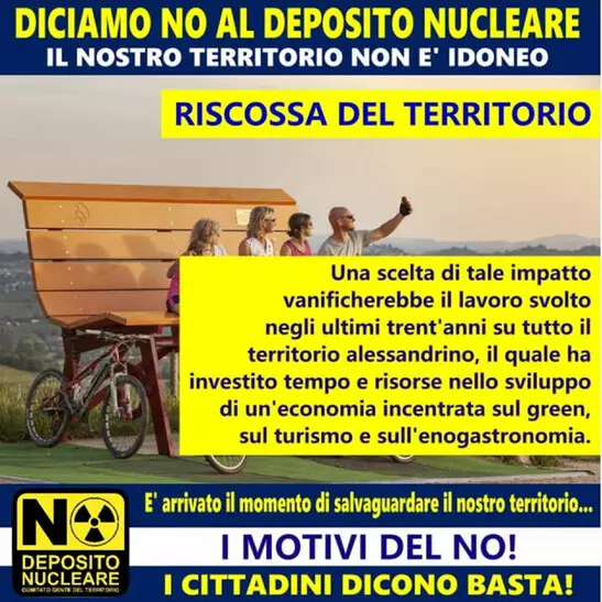 “Diciamo No al deposito nucleare”, iniziata la campagna d’informazione in Piemonte
