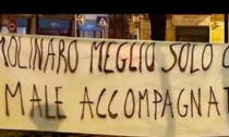 Tifosi dell'Alessandria calcio contro la società. Striscioni davanti al Moccagatta