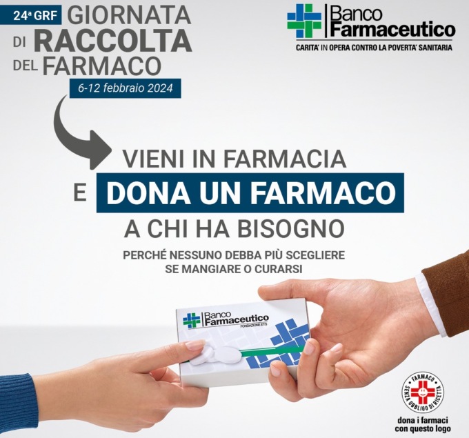 Al via la 24° Giornata di Raccolta del Farmaco in 5 mila farmacie italiane