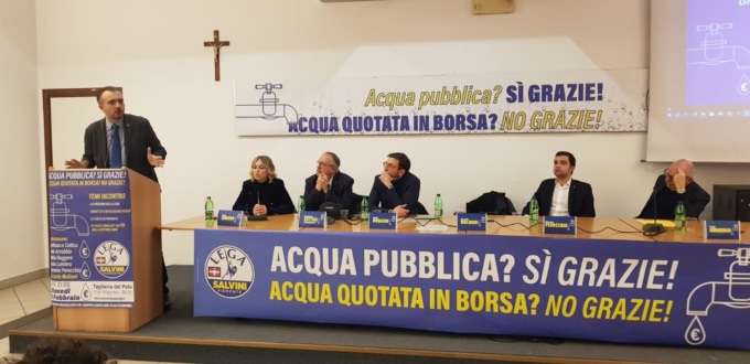 Serata dibattito sull’acqua, Molinari: “No alla privatizzazione dei servizi pubblici”