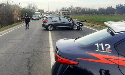 Frontale fra due auto sulla SP 35, a Novi Ligure: nessun ferito