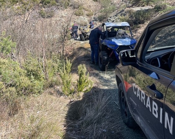 Ponzone: in moto e in quad in un’area protetta, multate undici persone