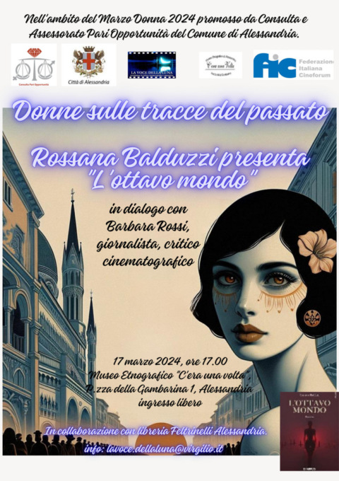 Marzo Donna 2024, presentazione del romanzo “L’Ottavo mondo” di Rossana Balduzzi