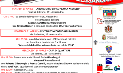 Alessandria, da venerdì 19 la Festa d'Aprile proposta dall'ANPI