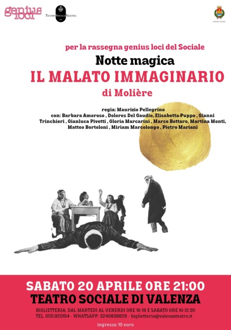 Valenza, stasera al Teatro Sociale “Il malato immaginario”