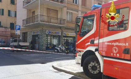 Sestri Ponente: fuga di gas da un camioncino alimentato a Gpl
