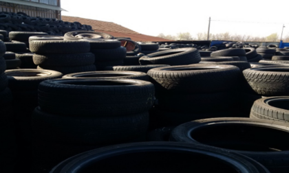 In corso nel torinese lo smaltimento di 800 tonnellate di pneumatici sequestrati