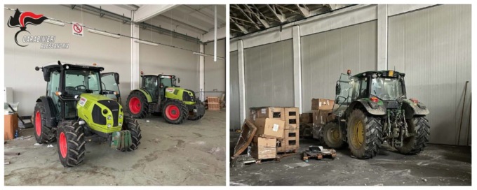 Ritrovati i tre trattori rubati a Pomaro Monferrato e Valenza