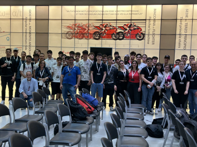 Gli studenti del Ciampini-Boccardo di Novi Ligure in visita alla Ducati
