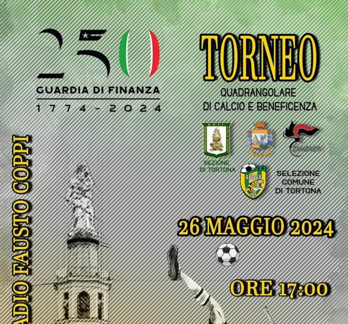Torneo di calcio benefico allo stadio di Tortona